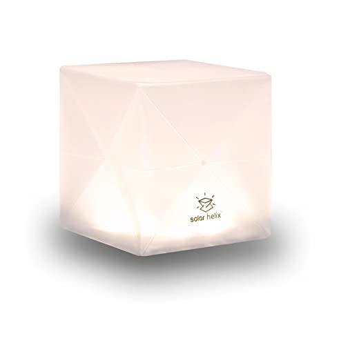 Solight Design Solar Lantern Helix - Emergency Rechargeable LED Lantern - Waterproof, Compact, Portable - Great for Camping, Outdoor, Backpacking (Warm White)