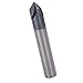 Chamfer End Mill, Professional Tungsten Steel Milling Cutter Milling Cutters Chamfer Milling Cutter for Industrial Accessories (D3*90°*50L)