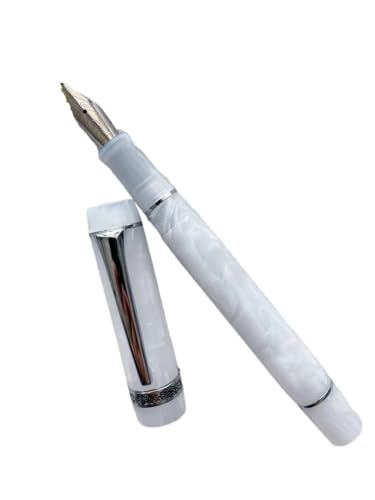 Stylo-plume cadeau idéal bureau avec motif marbré élégant et clip argenté