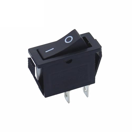 Interruptor basculante KCD3 15A 250V 2 pines SPDT ON-OFF interruptor de alimentación negro 50 uds 2