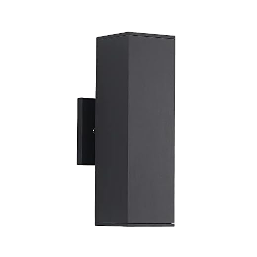 Cerdeco 37858TZ Brandon Outdoor Wall Lamp, Matte Black [UL Listed]