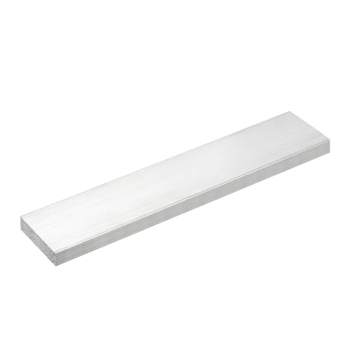 Image of uxcell Square Aluminum Flat Bar, 1 /2 inch Thick 2 inch Width 10 inch Length Square Aluminum Bar 6061 Aluminum Flat Plate, 12 x 50 x 254mm T6511 Solid New Mill Stock for Industrial Building