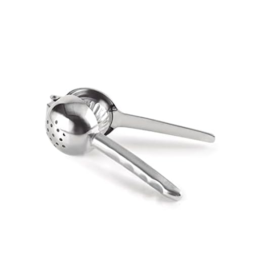 Lacor - 68182 - Exprimidor Manual ZITRUS, Acero inoxidable 18/10, Exprimidor para Limas, Limones y Naranjas, Mango ergonómico, Apto para Lavavajillas