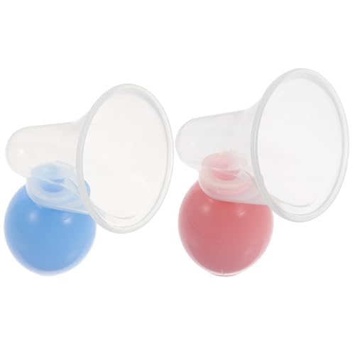 Extractor de leche manual portátil, set 2 piezas rosa y azul miniatura 1