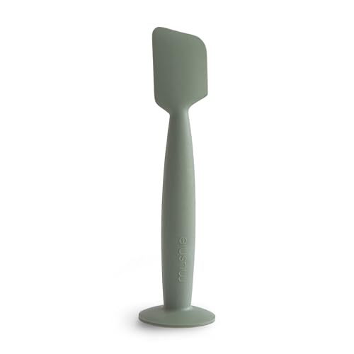 mushie Diaper Cream Applicator Soft Silicone with Suction Base (Dried Thyme)
