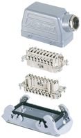 Heavy Duty Connector, revos BASIC Series, Panel Mount, Plug, Receptacle, 24 Contacts, Pin, Socket