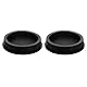 QUARKZMAN 2 Stück Schwarze Gummistopfen, Silikonstopfen für 75-76,3 mm/2,95-3 Loch