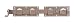 Produktbild Alberts 300043 DURAVIS® Doppeltorüberwurf | perlbeige duplexbeschichtet RAL 1035 | Größe 423 x 70 mm