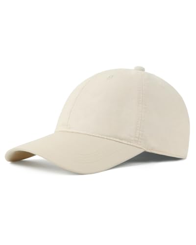 Zylioo XXL-3XL Leinen Basecap für Großen Kopf,Sommer Sonnenschutz Baseball Cap, Atmungsaktive Baseballkappe