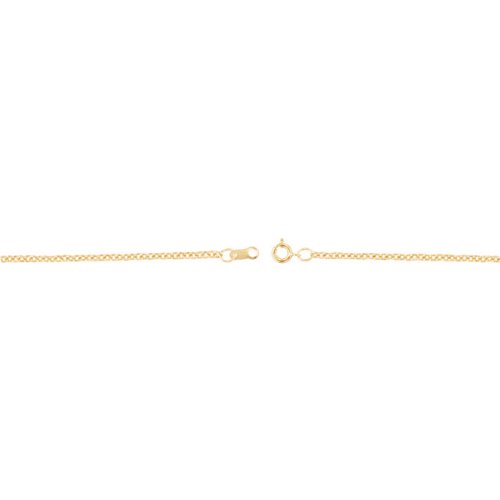Banvari 1.5 Mm Solid Cable Chain In Platinum (20-Inch) #TOP3