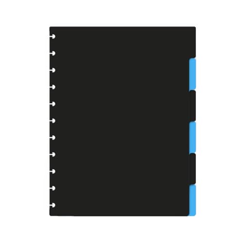 Divisórias Iscool P/Caderno De Disco G Spot Neon Preto e Azul Neon