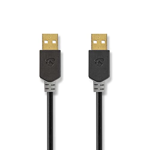 N CCBW60000AT20 - USB 2.0 Kabel, A-Stecker > A-Stecker, 2 m, Anthrazit