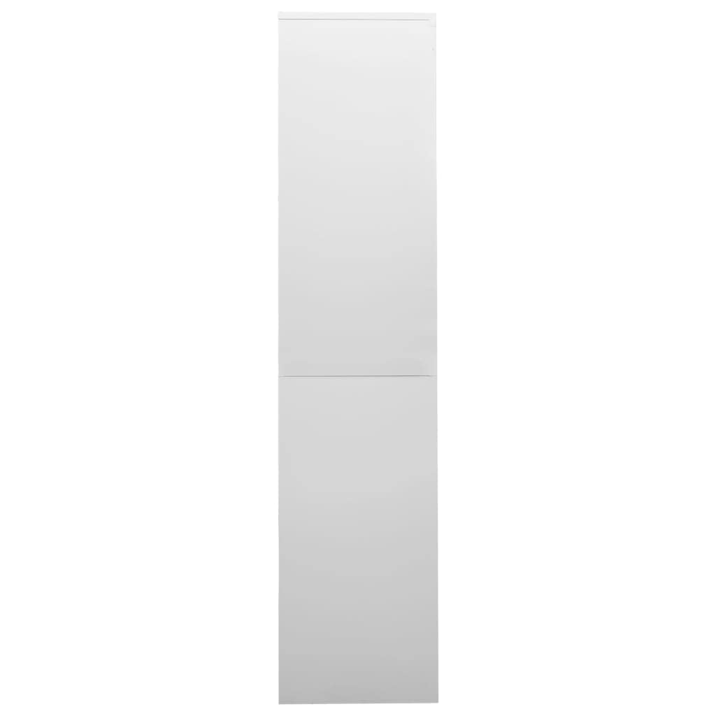 vidaXL Büroschrank mit Schiebetür Aktenschrank Büromöbel Metallschrank Stahlschrank Lagerschrank Universalschrank Schrank Hellgrau 90x40x180cm Stahl