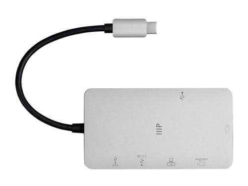 Adaptador USB-C a USB 3.0 multipuerto con conector RJ45 Ethernet y VGA 4