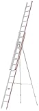 DIN 4567-1 Hymer 305024 Obstbaumleiter zweiteilig, 2x12 Sprossen, Alu Natur
