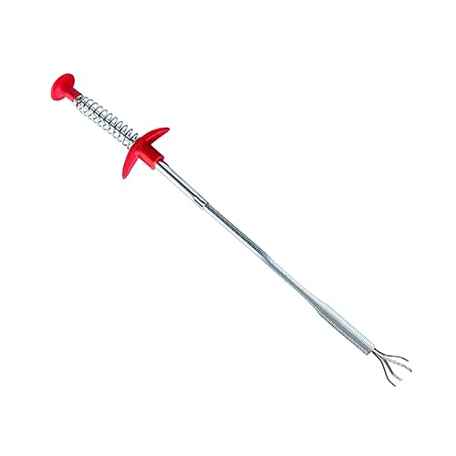 Operitacx 4 Piezas De Limpiador De Tuberías Transparente Para Desagües De Cocina Herramientas De Limpieza Extractor De Limpieza Rojo