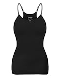EUYZOU Womens Tummy Control Shapewear Tank Tops Seamless Racerback Compression Tops Slimming Body Shaper Camisole, Black L