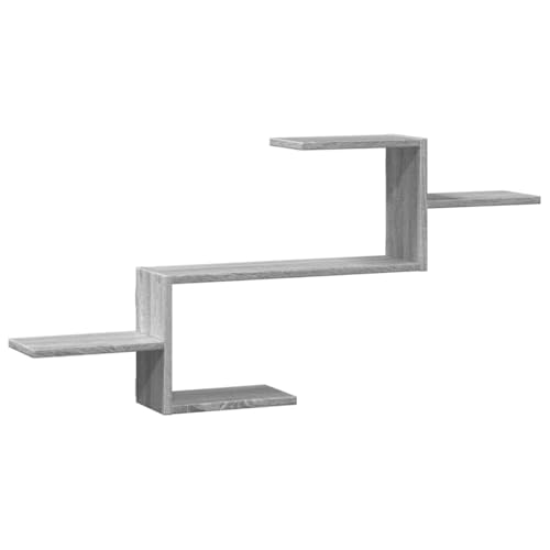 Étagère murale en bois gris Sonoma à haute capacité de charge 20 kg - 2