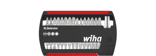 Wiha Bit Set XLSelector Standard 25 mm gemischt 31-tlg. 1/4, Universal Bitsatz mit magnetischem Bithalter in praktischer Box