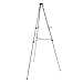 Lightweight Aluminum Telescoping Display Easel, 70 Inches, Silver