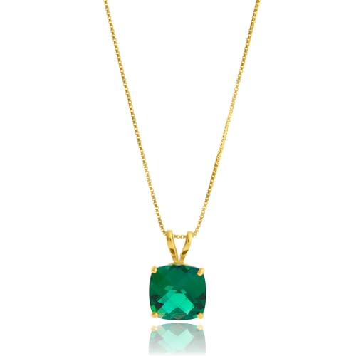 MAX + STONE Emerald Pendant Necklace