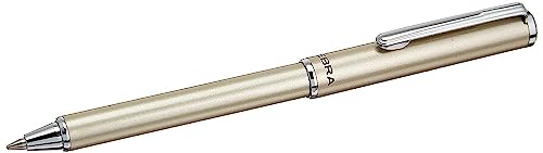 Image of Zebra SL-F1 Mini Ballpoint Pen, 0.7 mm, Silver Body, Black Ink (BA55-S)