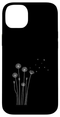 Minimalist Dandelion Line Art Nature Design �X�}�z�P�[�X iPhone 14 Plus �p