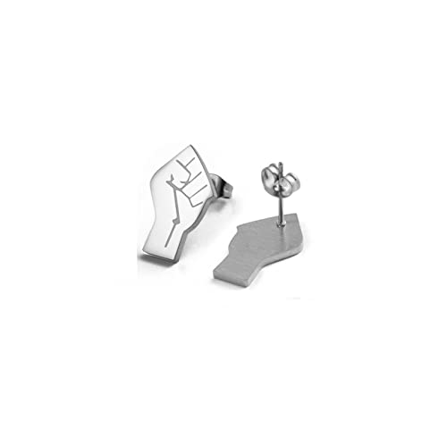 Boucles d'oreilles carte d'Afrique poing symbole mode africaine femme