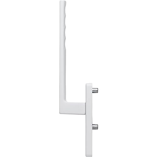 HOPPE Toulon 11598657 Lifting Sliding Door Handle Exterior PZ, Length 253, Aluminium White, weiß