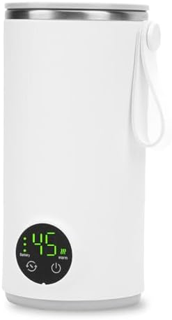 Hervidor eléctrico de viaje, mini tetera portátil, caldera de agua caliente recargable por USB con agitador giratorio, 400ML 131.0 F, hervidor de