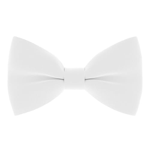 Bow Tie House Classic Pre-Tied Soft Crape Bow Tie for Wedding Formal Events Solid Tuxedo for Adults & Children
