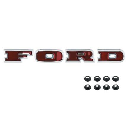 United Pacific Chrome Ford Grille Letter Set for 1966-77 Ford Bronco