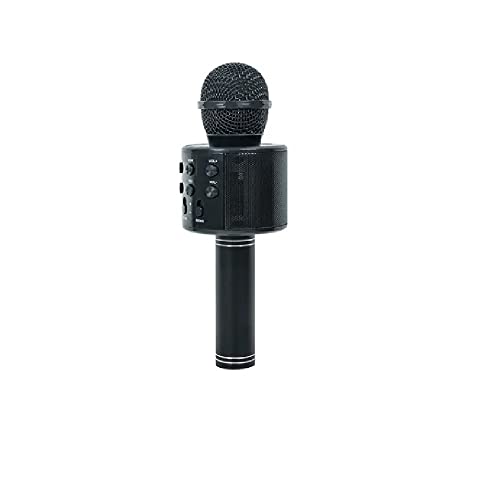 Microfone Ws 858 Bluetooth Karaokê Black