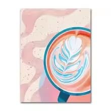 Impression sur toile chocolat chaud affiche cuisine moderne sans cadre 50x70 - 4