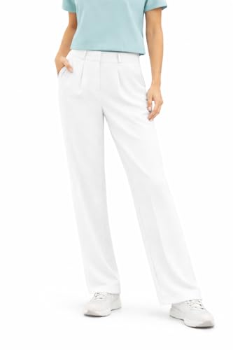 Medifashion 24 - Damen Berufshose weiss Premium - Medizinische Arbeitshose Größe 3458 Bequeme & Elastische Hose für Ärzte Pflege & Labor (DE/NL/SE/PL Numerisch 40 42 Regular Regular weiss)