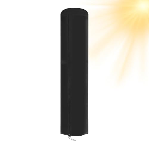 de ducha exterior de protección impermeable de 26,3 x 86,6 pulgadas - UV de tela Oxford 420D | Para ducha solar de 9,3 galones, jardín de camping interior y exterior