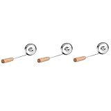 MASA DE PIZZA: la cuchara puede para freír alimentos, como tortitas de patata, tortitas de nabo. FREIDORA DE PESCADO: la cuchara para freír liviana, fácil y conveniente de transportar y almacenar cuando no está en uso sin ningún esfuerzo. MÁQUINA PAR...