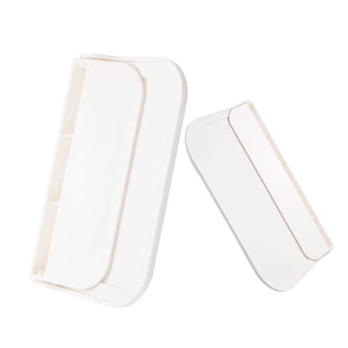 GLEAVI 2pcs Wall Mounted Folding Shelf Versatile Bathroom Organizer for Towels and Soap Small Sturdy Material Modern Minimalist Design Space Saving Storage