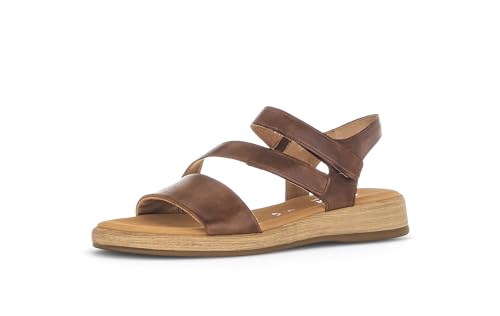 Gabor Sandalias de mujer, Sandalias de Mujer,Moderado Más Ancho (G), Peanut 54, 38.5 EU