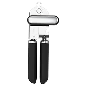 KITCHENDAO Can Opener Manual, 2nd Generation Blade, Handheld Can Tin Opener with Magnet, Super Sharp Cutting Wheel for Smooth Edge Cut, Soft Grip,Oversized Knob for Seniors & Arthritis, Easy to Use