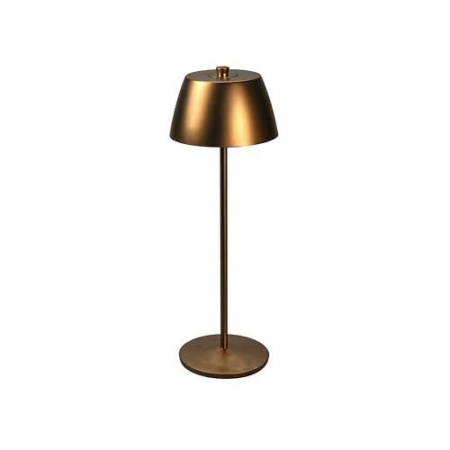 Konstsmide LED Tischlampe Éze | matt-kupfer | Indoor/Outdoor | Kabellos | 11 x 32 x 11 cm | 7840-901