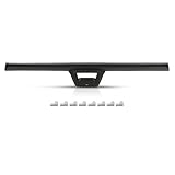 CROSSDESIGN Tailgate Gate Molding Spoiler w/Camera Hole Compatible with Chevy Avalanche/Cadillac Escalade EXT 2007-2013 Textured 19354904 19354903 15902098 25865156 GM1994113