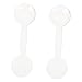 TOVINANNA 2pcs Optometry Eye Shield Convenient Vision Test Tool Eye Test Instruments Handheld Occluder Optometry Tool Optical Occluder Ophthalmic Occluder The Blindfold Child Major White Pp
