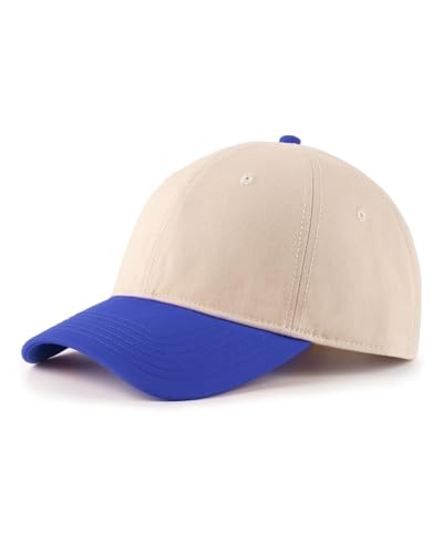 Image of XXL Baseball Cap For Big Heads, Soft Crown Washed Dad Hat, Oversized Denim Cap For Men Women Golf, Travel, Daily Wear