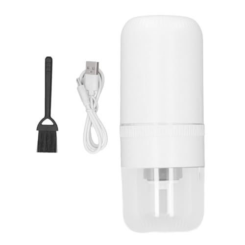 Molinillo de café eléctrico en grano, 26000 RPM, molinillo de café portátil recargable por USB de alta velocidad con grosor ajustable para uso en el hogar, cocina, exteriores, (Blanca)
