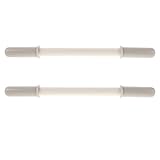 TOBBOMEY 2 Stück Schaukelpferd Griff Weiß Ergonomisch Geformt rutschfest Ersatzgriff Für Spielpferd Holzpferd Zubehör Sicher Komfortabel Für Kleinkinder