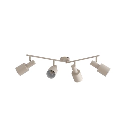 Lindby Foco Ovelia (Moderno) en Blanco hecho de Metal e.o. para Pasillos (4 llamas, E27) foco empotrado lámpara techo pared