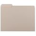 Smead 10251 Interior File Folders 1/3 Cut Top Tab Letter Gray 100/Box