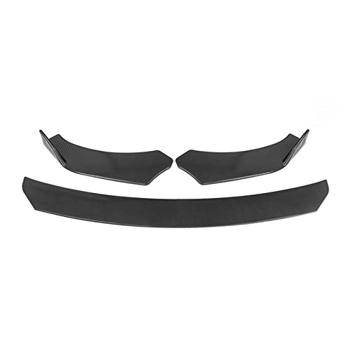 Kit de carrosserie Universel 4 pièces pour Pare-Chocs Avant de Voiture, aileron, séparateur en Fibre de Carbone, Compatible pour BMW berline et Tesla(Round Carbon Fiber)