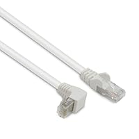 Metronic, Cat5e RJ45 UTP Ethernet-Kabel, gewinkelt, 90 Grad, 1 Gbit/s, vergoldete Anschlüsse, ideal für Computer, Smart TV, Spielekonsolen (5 m)